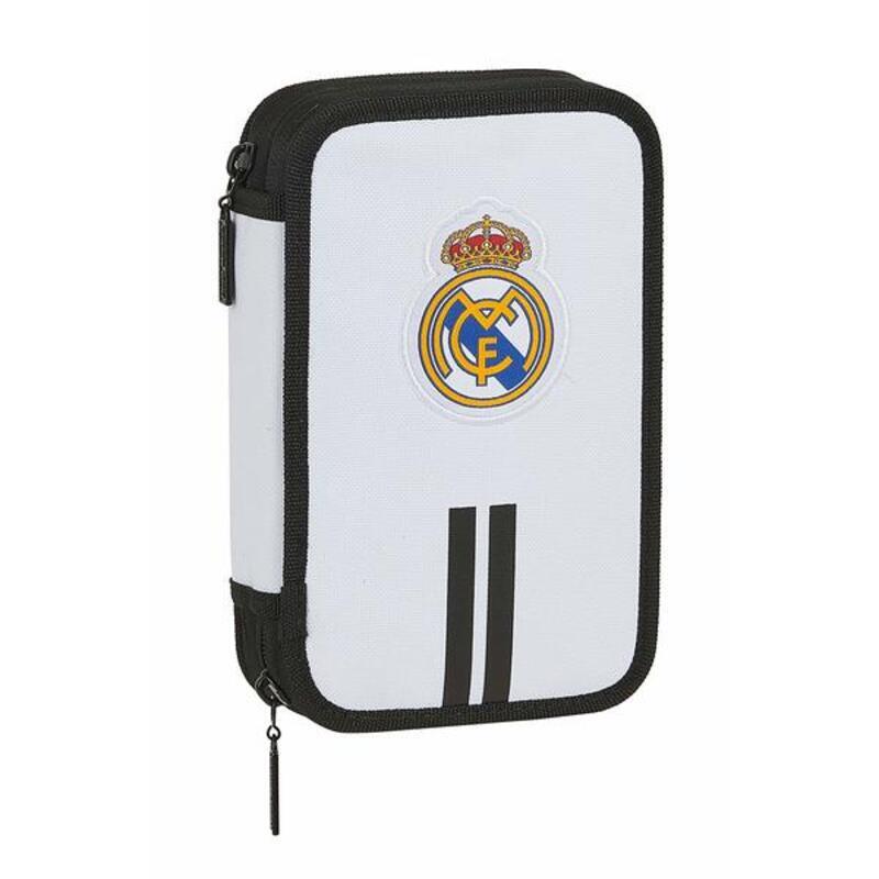 Plumier Doble Real Madrid C.F. 20/21 Blanco Negro (28 piezas)