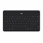 Teclado Bluetooth con Soporte para Tablet Famosa 920-006707 Bluetooth Negro Alemán (Reacondicionado A+)