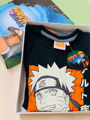 Pijama niño Naruto 100% algodón gris naranja infantil Shippuden